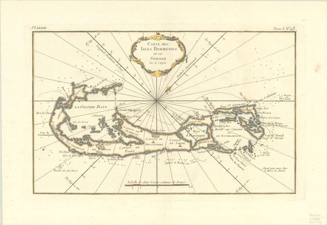 Carte des Isles Bermudes ou de Sommer Tire de l'Anglois