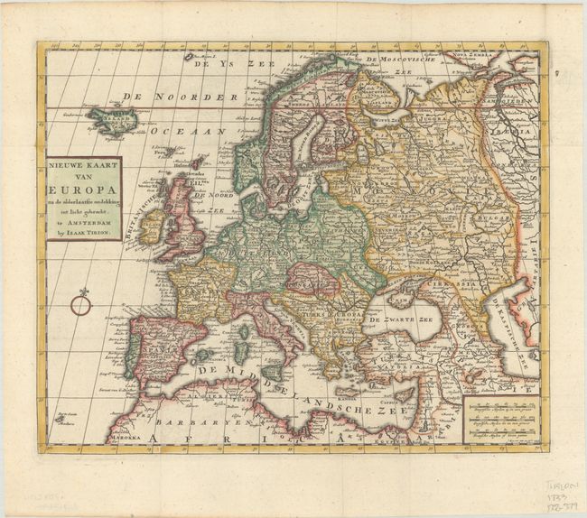 Nieuwe Kaart van Europa na de Alderlaatste Ondekking int Licht Gebracht
