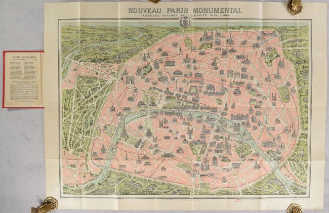 Nouveau Paris Monumental Itineraire Pratique de l'Etranger dans Paris [on verso] Monuments et Vues des Environs de Paris