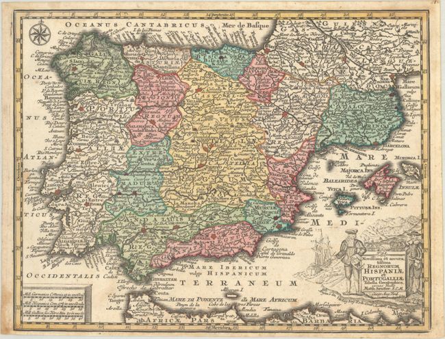 Novissima et Accuratissima Regnorum Hispaniae et Portugalliae Tabella Geographica