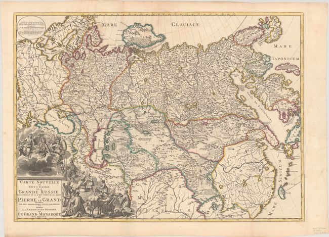 Carte Nouvelle de Tout l'Empire de la Grande Russie dans l'Estat ou il s'est Trouve a la Mort de Pierre le Grand...