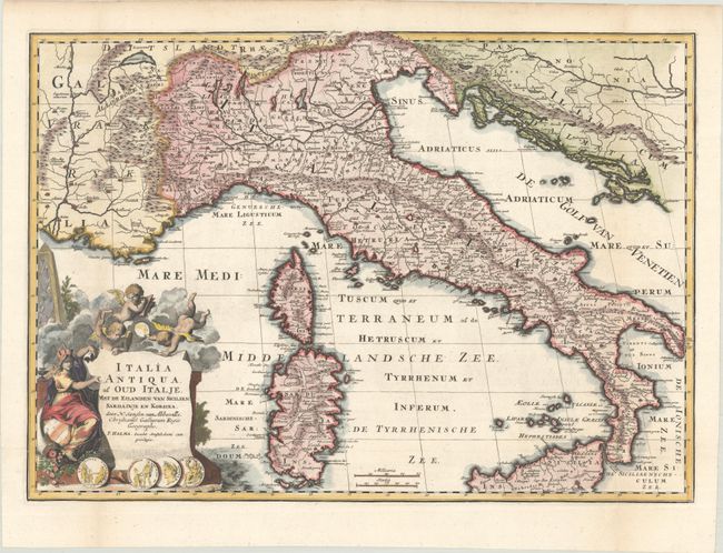 Italia Antiqua, of Oud Italje, met de Eilanden van Sicilien, Sardainje en Korsika...
