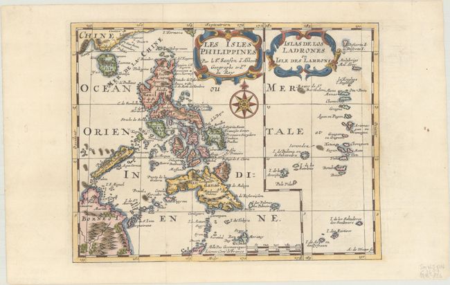 Les Isles Philippines [on sheet with] Islas de los Ladrones ou Isle des Larrons