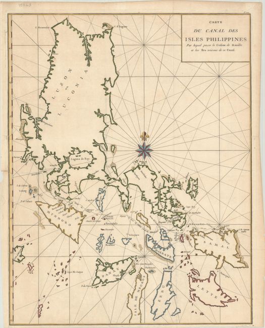 Carte du Canal des Isles Philippines par Lequel Passe le Galion de Manille et les Iles Voisines de ce Canal
