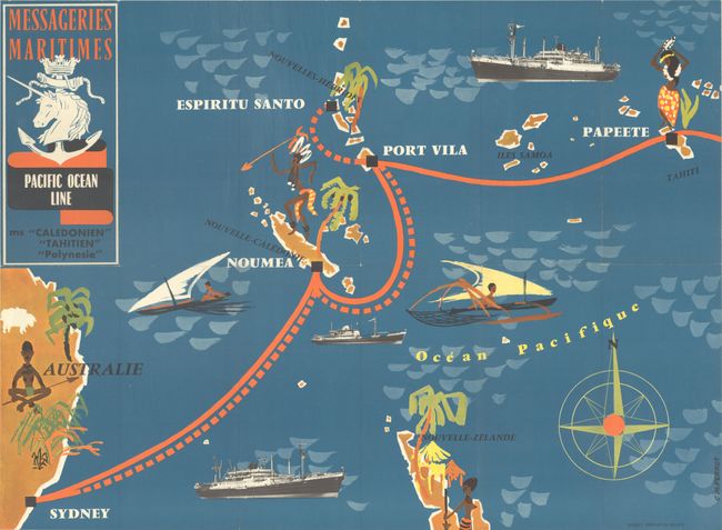 Messageries Maritimes - Pacific Ocean Line - ms 