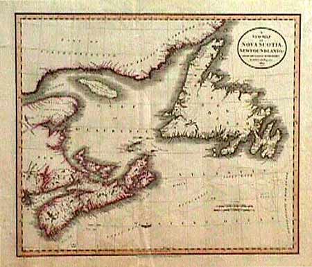 A New Map of Nova Scotia, Newfoundland &c.