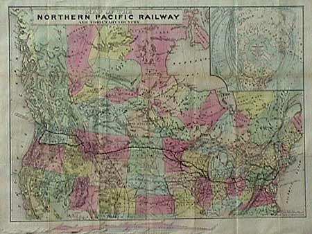 Map of the Northern Pacific Railway and the Tributary Country