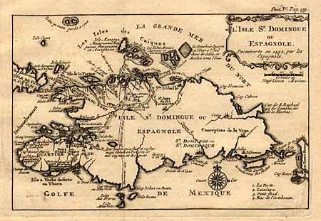 L'Isle St. Dominique ou Espagnole Decouverte en 1492 par les Espagnols