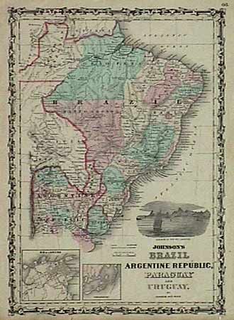 Johnson's Brazil, Argentine Republic, Paraguay & Uryguay (sp)