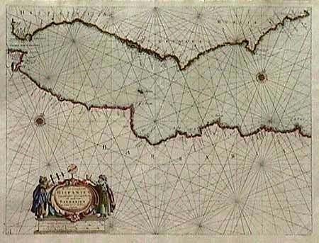 de Zee Custen van Hispanien van Gibralter tot Caep S. Martin als mede van Barbarien van Seute tot C. Tenes