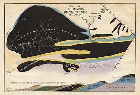 Map of the Bituminous Coal Fields of Alabama