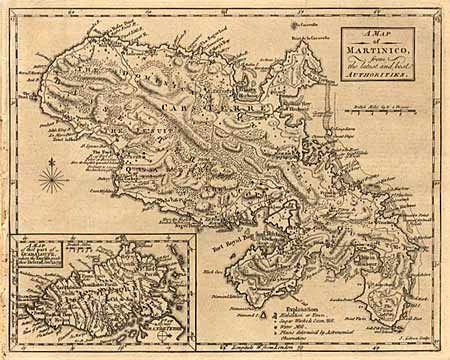 A Map of Martinico from the latest and best Authorities