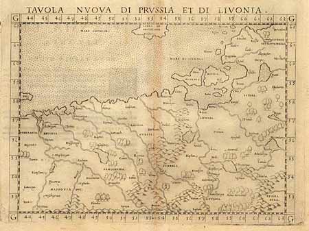 Tavola Nuova di Prussia et di Livonia