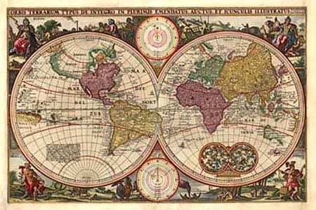 Orbis Terrarum Typus de Integro in Plurimis Emendatus Auctus et Icunculis Illustratus