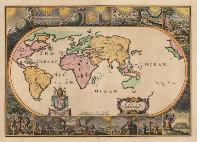 A Map of all the Earth And how after the Flood it was Divided among the Sons of Noah