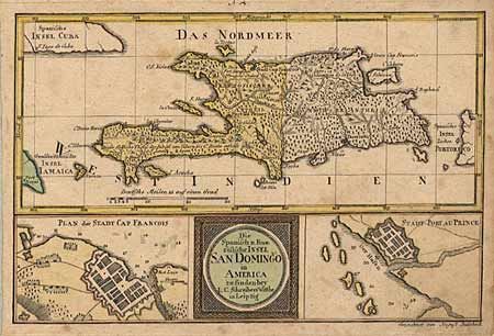 Di Spanisch u. Franzosische Insel San Domingo in America