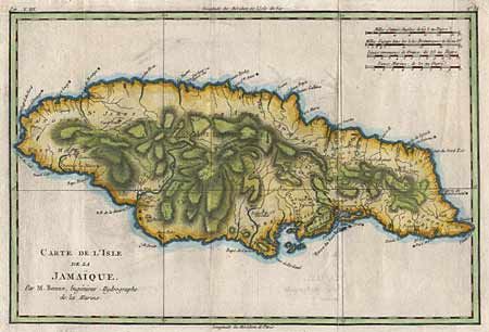 Carte de l'Isle de la Jamaique