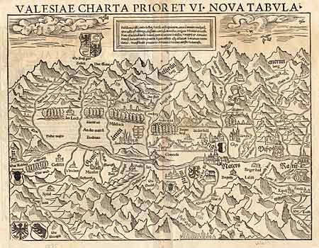 Valesiae Charta Prior et VI Nova Tabula