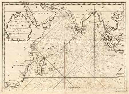 Carte de L'Ocean Oriental ou Mer des Indes