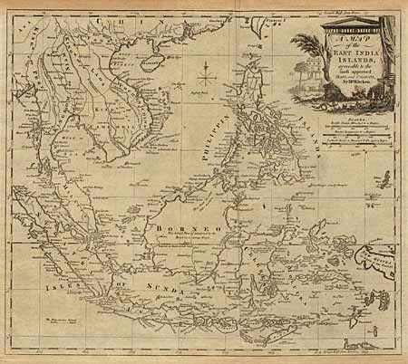 A Map of the East India Islands, agreeable to the most approved Maps and Charts