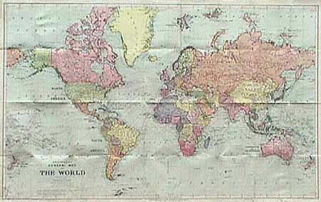General Map of the World on Mercator's Projection