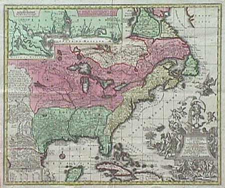 Accurata delineatio celeberrimae Regionis Ludovicianae vel Gallice Louisiane ol Canadae et Floridae