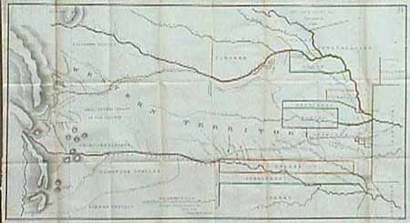 Lands Ceded by Sioux, Sacs, Foxes, Otoes, Ioways & C. in 1825