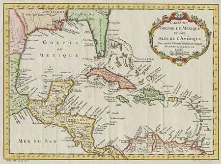Carte du Golphe du Mxique et des Isles de l'Amrique