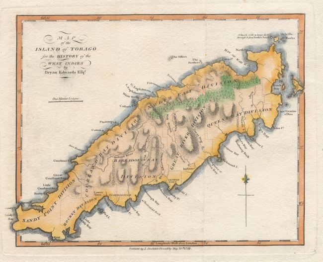 Map of the Island of Tobago