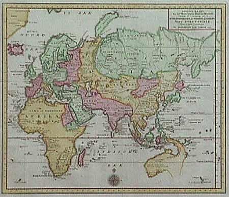 Nieuwe Kaart van het Oostelijkste Deel der Wereld diendende tot aanwijzing van de Scheepstogten der Nederlanderen naar Oostindie