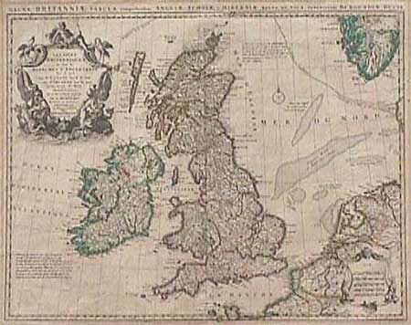 Les Isles Britanniques ou sont le Royaumes d'Angleterre