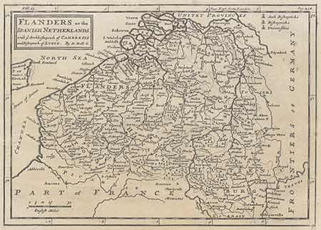 Flanders or the Spanish Netherlands with ye Archbishoprick of Cambresis and Bishoprick of Lyege