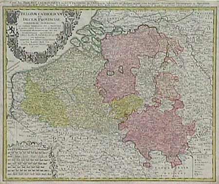 Belgium Catholicum seu Decem Provinciae Germaniae Inferioris cum consiniis Germaniae sup. Et Franciae