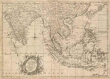 A General Map of the East Indies and that part of China where the Europeans have any Settlements or commonly any Trade