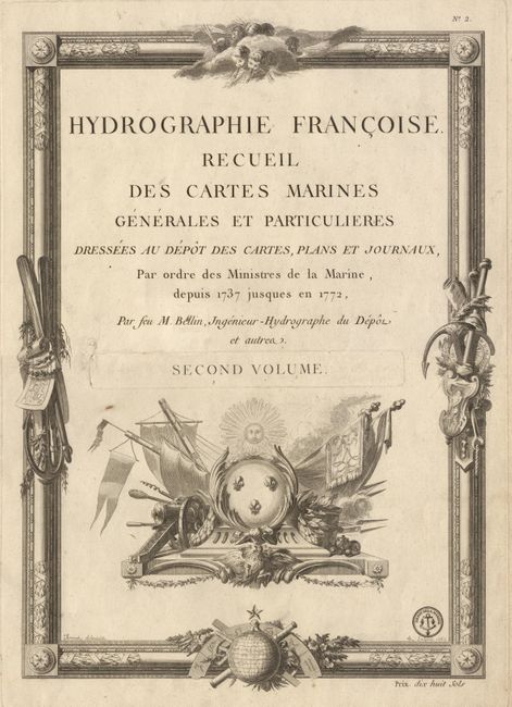 Hydrographie Franoise Recueil des Cartes Marines Gnrales et Particulieres