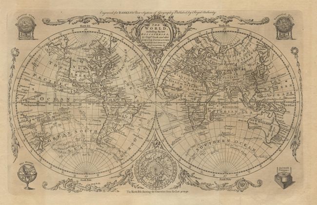The World including the late Discoveries by Capt. Cook and other Cicum Navigators