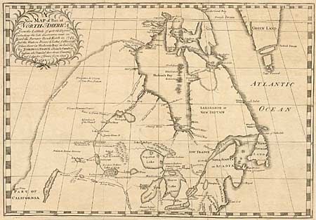 A new Map of Part of North America From the Latitude of 40 to 68 Degrees.  Including the late discoveries made on Board the Furnace Bomb Ketch in 1742