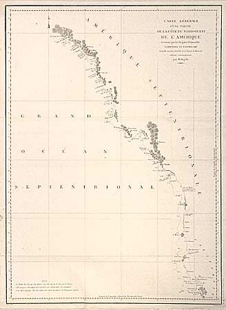 Carte Gnrale d' une partie de la cte du nord-ouest de l' Amrique