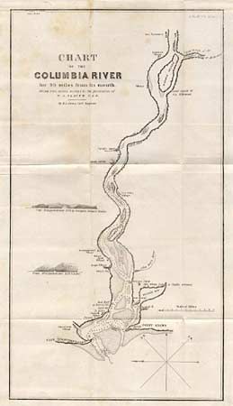 Chart of the Columbia River for 90 miles from its mouth