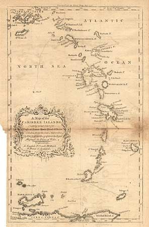 A Map of the Caribbee Islands; Shewing which belong to England, France, Spain, Dutch & Danes, Collected from the best Authorities