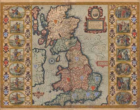 Britain as it was Divided in the tyme of the English Saxons especially during their Heptarchy