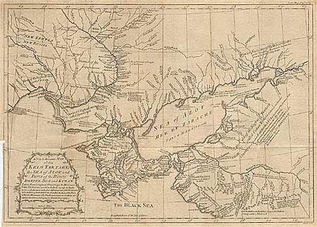 A New & Accurate Map of the Krim Tartary, the Sea of Azof, and Parts of the Rivers Dneper, Bog and Kuban