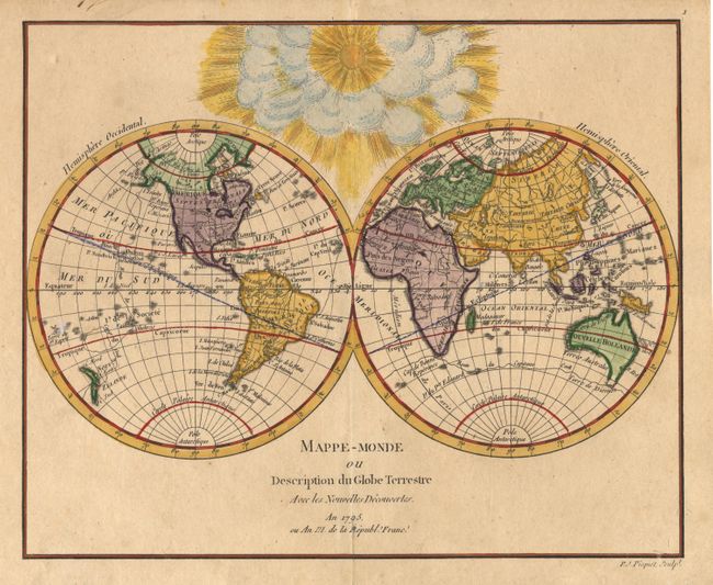 Mappe-Monde ou Description du Globe-Terrestre
