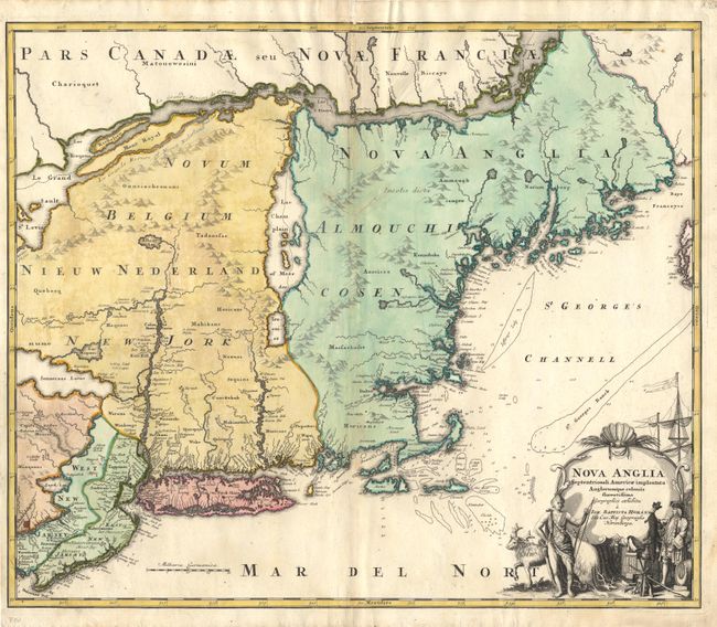 Nova Anglia Septentrionali Americae implantata Anglorumque coloniis florentissima