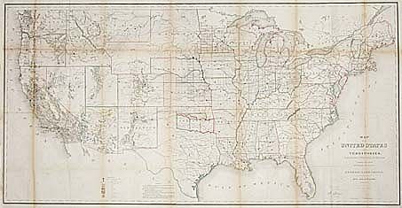 Map of the United States and Territories showing the extent of Public Surveys and other details constructed from the plats and other sources of the General Land Office