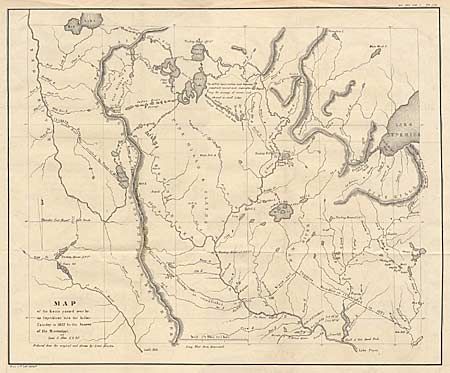 Map of the Route passed over by an Expedition into the Indian Country in 1832 to the source of the Mississippi