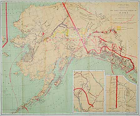 The Gold and Coal Fields of Alaska together with principal Steamer Routes and Trails