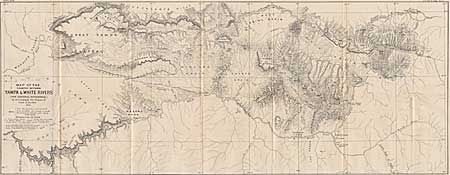 Map of the Country between the Yampa and White Rivers.