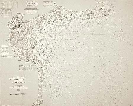 Coast Charts No. 10 & 11 Massachusetts Bay with the Coast from Cape Ann to Cape Cod