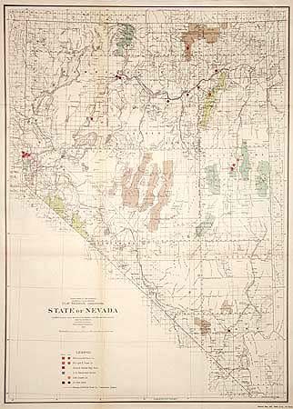 State of Nevada.  Compiled from the official records of the General Land Office